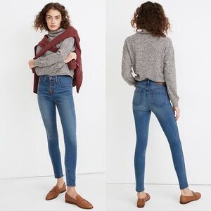 Madewell 10” High‎ Rise Skinny 26 Button Front Dewitt
